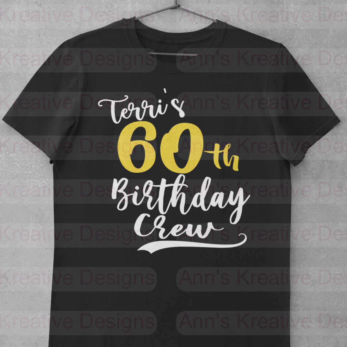Birthday Graphic Tee- Birthday Crew - Customizable