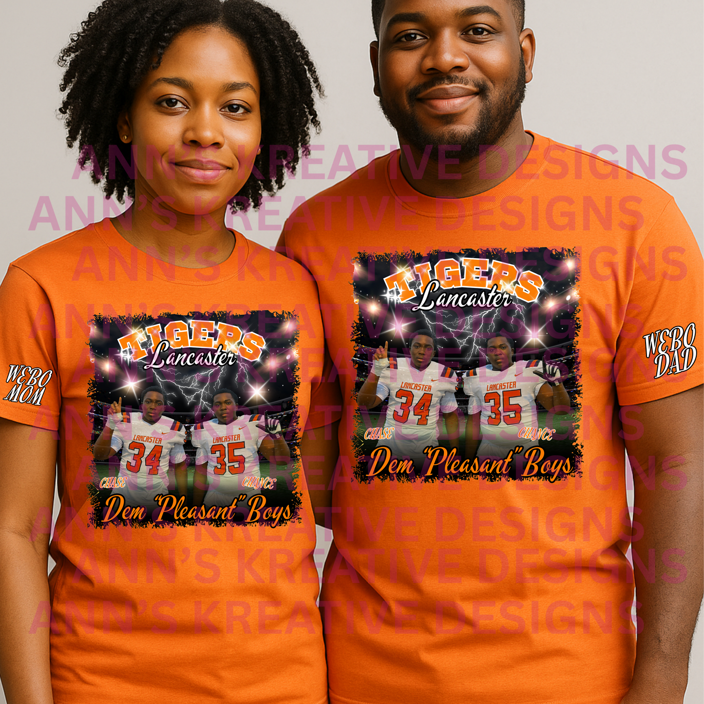 High School Team Custom Football Tee