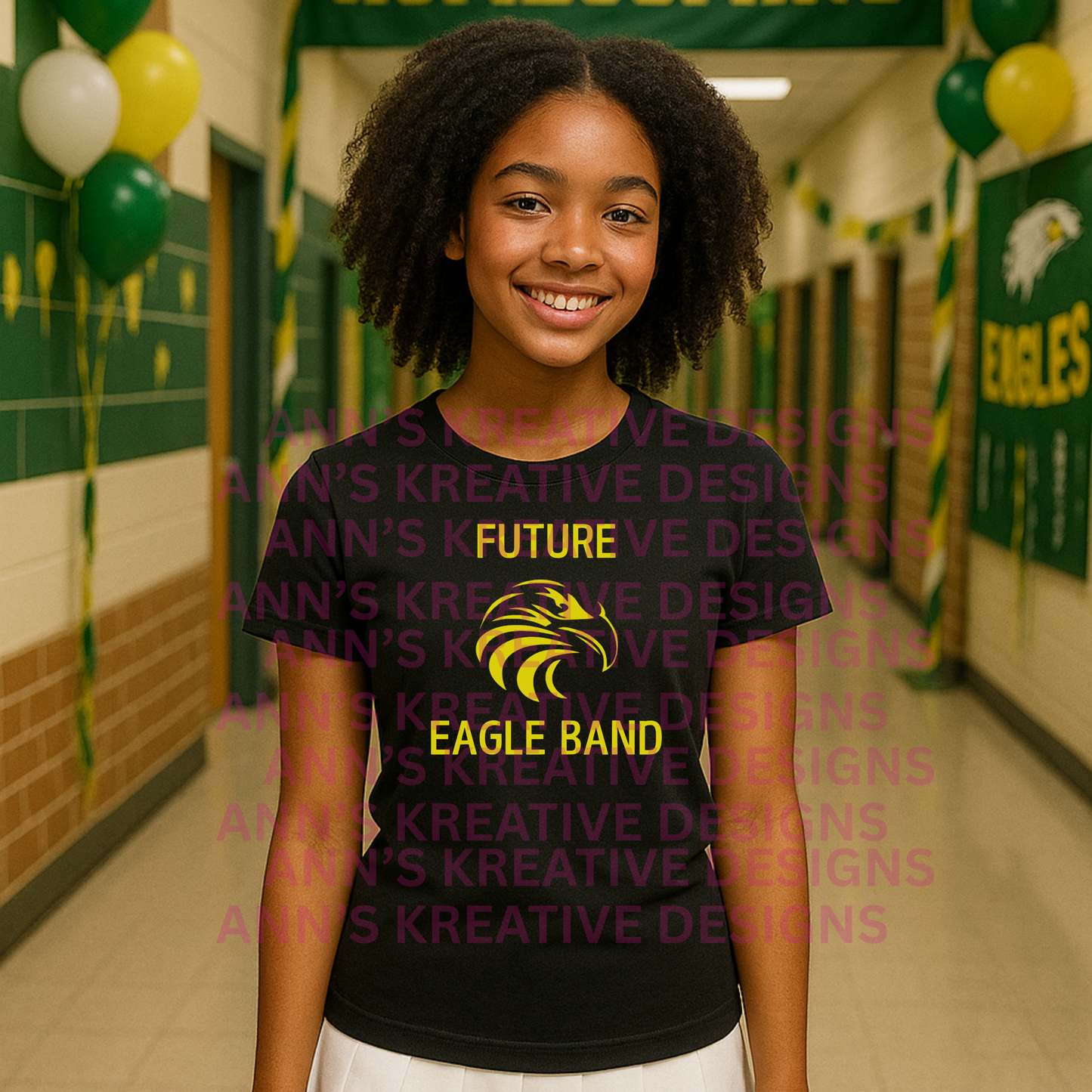 Future Eagle Band Tee – Bold School Spirit Shirt