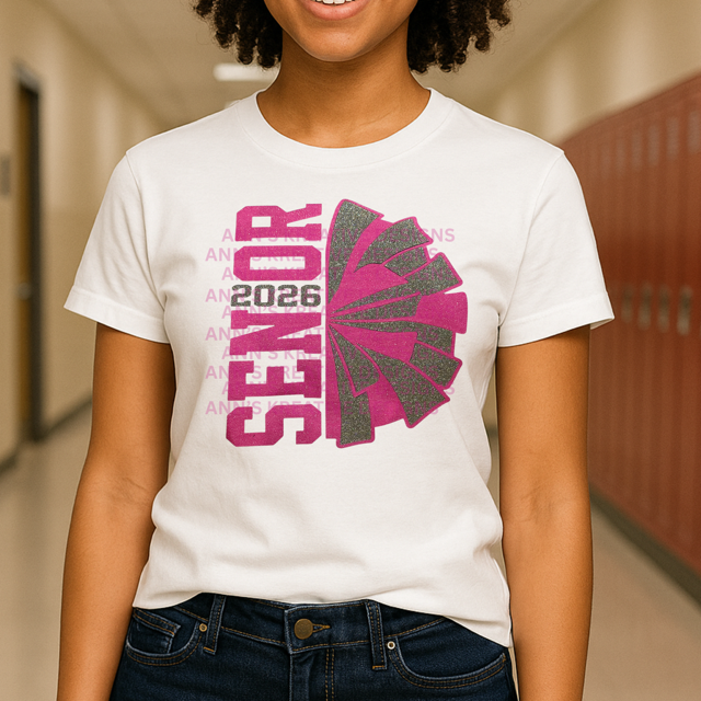 Senior 2026 School Team Spirit Wear Graphic Tee
