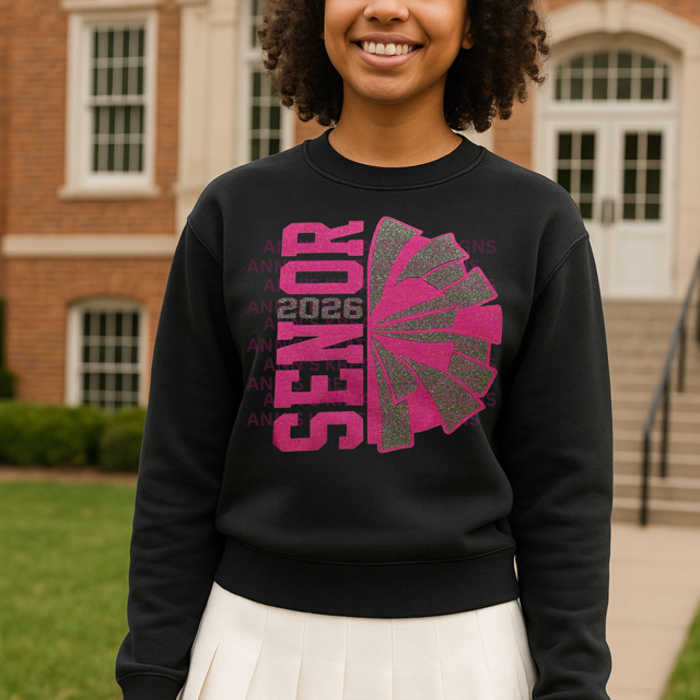 Senior 2026 School Team Spirit Wear Graphic Tee