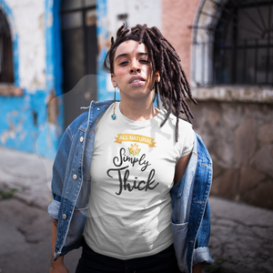 Black Girl Magic All Natural - Simply Thick Graphic Tee