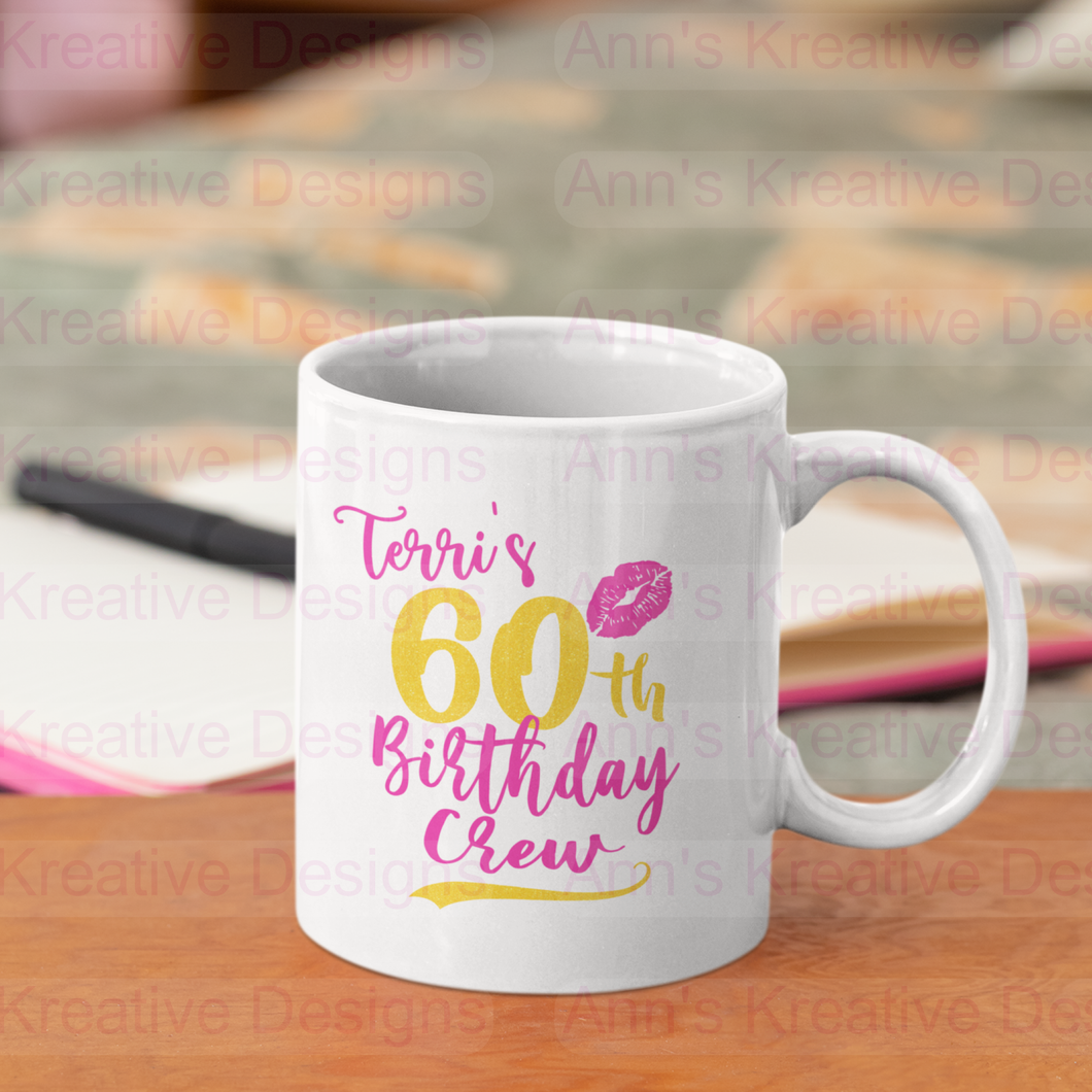 Birthday Crew Mug - Customizable