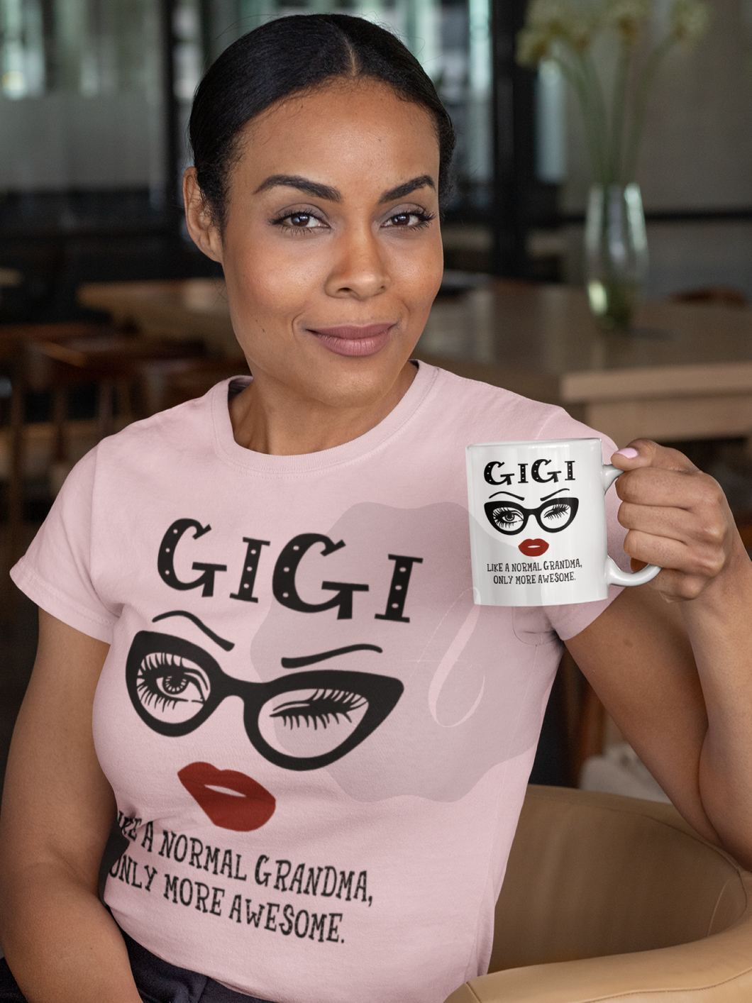 Gigi Graphic Tee - Like A Normal Grandma Only More Awesome