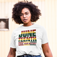 Load image into Gallery viewer, Juneteenth Know Your History Tee
