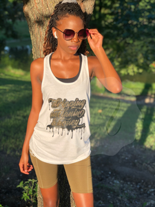 Black Girl Magic - Drippin' Melanin & Honey Racerback Tank