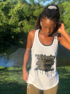 Black Girl Magic - Drippin' Melanin & Honey Racerback Tank