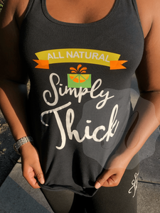 All Natural - Simply Thick Racerback Tank