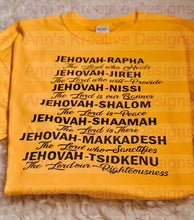 Load image into Gallery viewer, Names of Jehovah Graphic Tee
